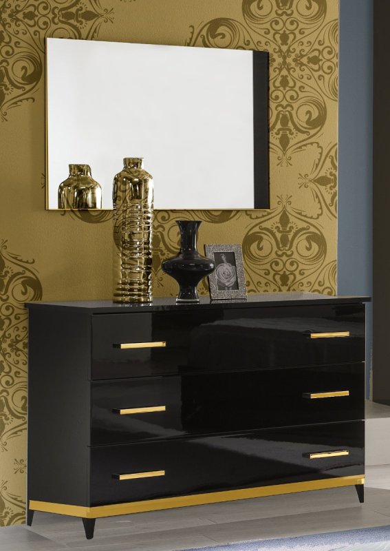 Ben Company Ben Company Elegance Black & Gold Mirror