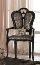Ben Company Ben Company Betty Black and Gold Giglio Armchair