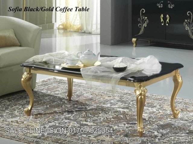 Ben Company Ben Company Sofia Black-Gold Coffee Table