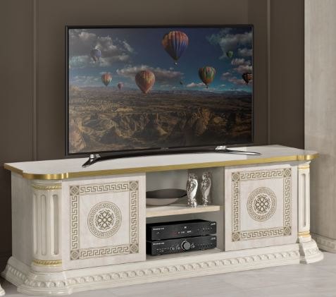 Accadueo H2O H2O Design Aurora Beige and Gold Low Sideboard Tv Unit