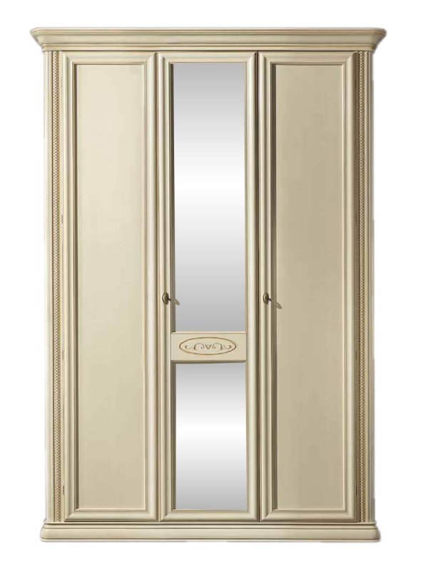 Camel Group Camel Group Siena Ivory 3 Door Wardrobe With Mirrors