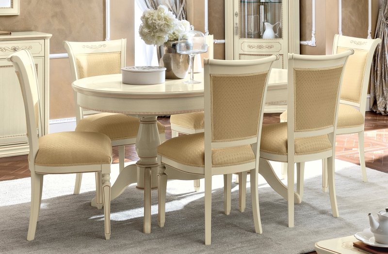 Camel Group Camel Group Torriani Ivory Oval Table with 2 Extensions