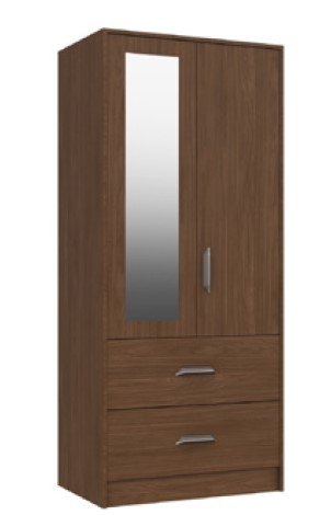 Premiun British Collection Mars 2 Door Combi robe with Mirror