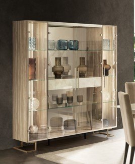 Arredoclassic Arredoclassic Adora Luce Light 4 Doors Cabinet With Central Drawer