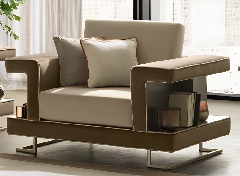 Arredoclassic Arredoclassic Adora Luce Dark Armchair Including Cushion