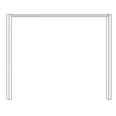 Wiemann German Furniture Passepartout-frame,Width per side profile 5 cm without lightingfor width 200 cmW 210cm x H 221cm x D 23cm