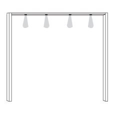 Wiemann German Furniture Passe-Partout Frame with 6 LED Lighting incl. UK adapter for Wardrobe Width 300cmW 310cm x H 221cm x D 23cm