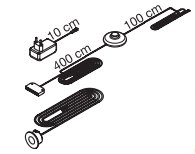 Wiemann German Furniture Lights kit for cornices maximum distance between outer spotlights:360 cm (Pair) W 1cm x H 1cm x D 1cm