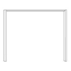 Wiemann German Furniture Passe-partout Frames Without Lights Width Per Side Profile: 3.2 Cm  For Width 250cm Of Height 220cm W 256.4cm X D 12.5cm X H 220cm