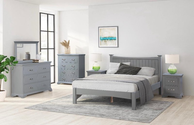Crowther Lipari Grey Bedroom