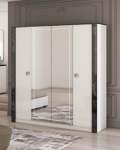 San Martino Italy San Martino Lorena 4 Door Wardrobe