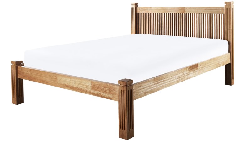 Crowther Forest Beech Finish Hardwood Low Foot End Bed Frame