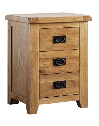 Crowther Minnesota 3 Drawer Bedside