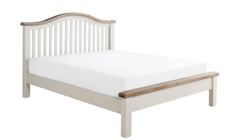 Crowther Maine Low End Bed in Natural Oak  High Gloss Finishing