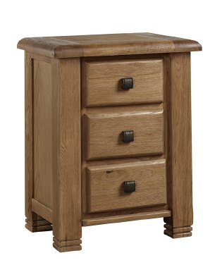 Crowther Vermont 3 Drawer Bedside