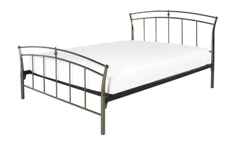 Crowther Balmoral Black Nickel Bed Frame