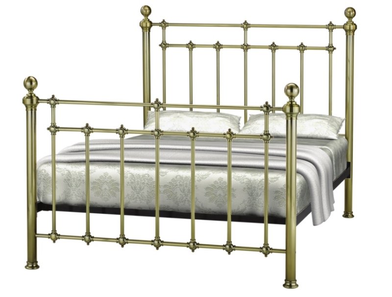 Crowther Bristol Bed Frame in Antique Brass