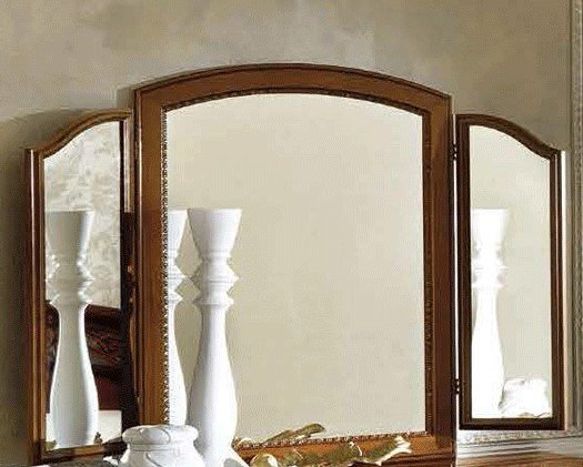 Camel Group Camel Group Torriani Walnut Mirror with 2 lateral Mirrors