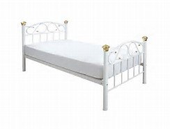 Crowther Lisa White Bed Frame