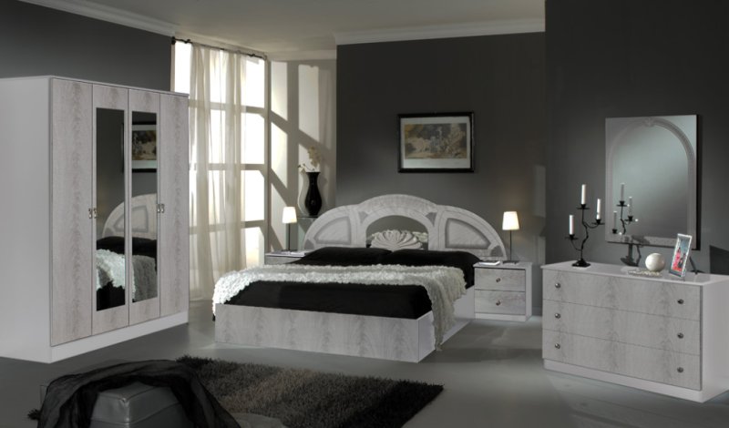 Dima Mobili Dima Mobili Safa White Feather Bedroom
