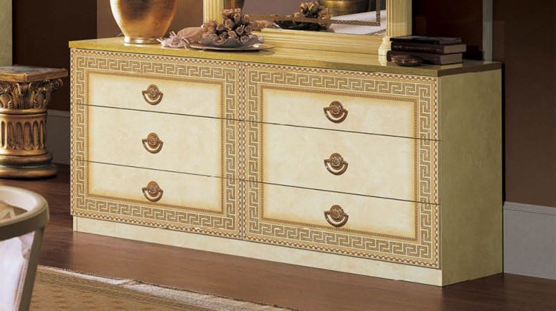 Camel Group Camel Group Aida Ivory and Gold Double Dresser