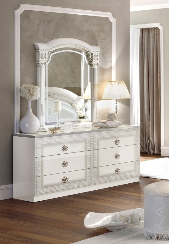 Camel Group Camel Group Aida White and Silver Double Dresser