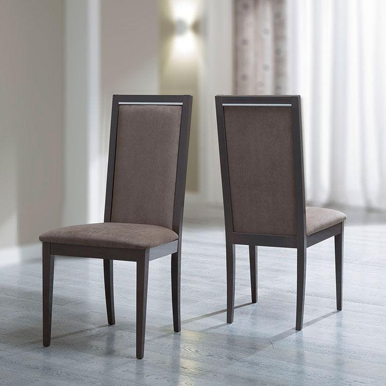 Camel Group Camel Group Platinum Silver Birch Finish Liscia Dining Chair