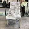 Dream Home Furnishings Venice Premium Crushed Velvet Silver Dining Chair