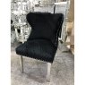 Dream Home Furnishings Valentino Black Velvet Dining Chair