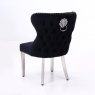 Dream Home Furnishings Valentino Black Velvet Dining Chair