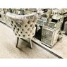 Dream Home Furnishings Valentino HQ Bruhsed Silver Dining Chair