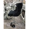 Dream Home Furnishings Valentino Black Velvet Bar Stool