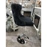 Dream Home Furnishings Valentino Black Velvet Bar Stool