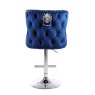 Dream Home Furnishings Valentino Navy Velvet Bar Stool