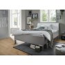 Wiemann German Furniture WIEMANN  Monaco 4000 Bed with Headboard cushion in faux leather pebble  Grey Finish