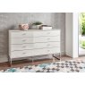 Wiemann German Furniture WIEMANN Vigo Occasional Furniture with 4 drawers and Angled feet in White Finish
