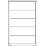 Wiemann German Furniture White Glass Door Bay for Wardrobe W 200cm H 236cm