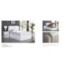 Dream Home Furnishings Rugby High Gloss Storage Bed With Leather Headboard