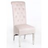 Dream Home Furnishings Sofia Mink Colour Chrome Leg Lion Knocker Dining Chair