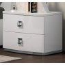 Euro Design Euro Design Kate Bedside Table With 2 Curved Drawers
