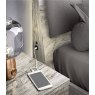 Euro Design Euro Design Diana Bed with Upholstered Headboard and LED Lighting