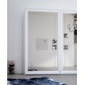 Euro Design Euro Design Chanel White Ash 2 Door Sliding Wardrobe With Mirror