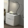 GCL Bedrooms Eleanor White High Gloss Night Stand