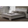 GCL Bedrooms Vicky White High Gloss Bed