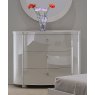 GCL Bedrooms Vicky White High Gloss 3 Drawer Dresser