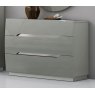 GCL Bedrooms Lilly Cool Grey High Gloss 3 Drawer Dresser