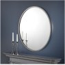 Julian Bowen JULIAN BOWEN OCTAVE ROUND PEWTER WALL MIRROR