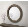 Julian Bowen JULIAN BOWEN CADENCE LARGE ROUND PEWTER WALL MIRROR