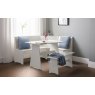 Julian Bowen JULIAN BOWEN NEWPORT WHITE CORNER DINING SET WITH STORAGE BENCH