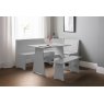 Julian Bowen JULIAN BOWEN NEWPORT WHITE CORNER DINING SET WITH STORAGE BENCH